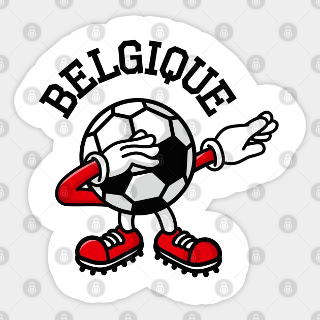 Belgique Belgium dab dabbing soccer football Sticker by LaundryFactory